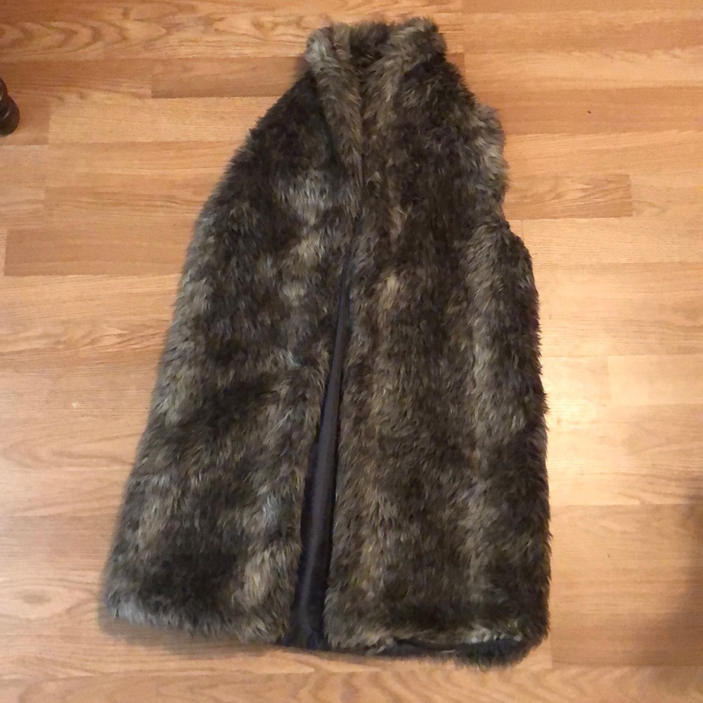 Faux fur vest